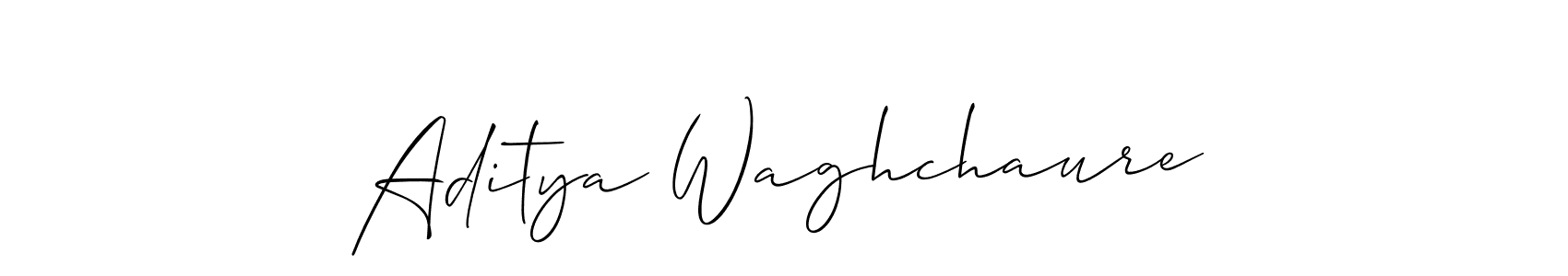 Make a short Aditya Waghchaure signature style. Manage your documents anywhere anytime using Allison_Script. Create and add eSignatures, submit forms, share and send files easily. Aditya Waghchaure signature style 2 images and pictures png