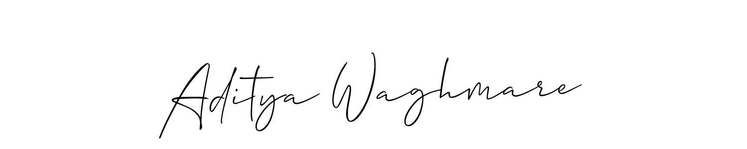 Use a signature maker to create a handwritten signature online. With this signature software, you can design (Allison_Script) your own signature for name Aditya Waghmare. Aditya Waghmare signature style 2 images and pictures png