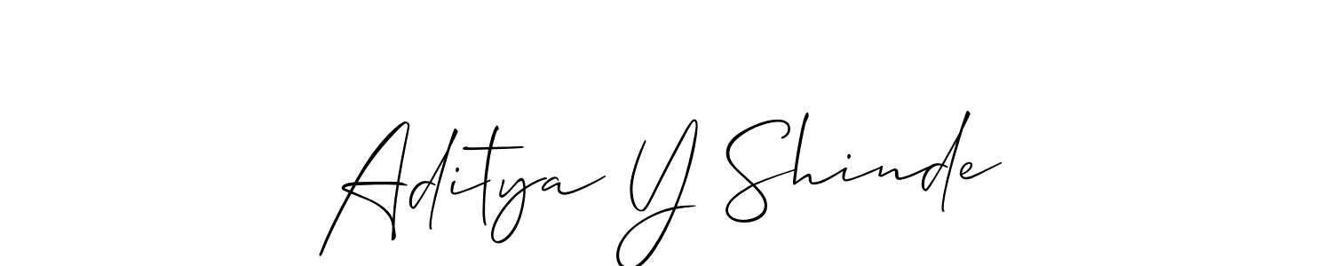 if you are searching for the best signature style for your name Aditya Y Shinde. so please give up your signature search. here we have designed multiple signature styles  using Allison_Script. Aditya Y Shinde signature style 2 images and pictures png