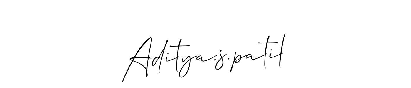 if you are searching for the best signature style for your name Aditya.s.patil. so please give up your signature search. here we have designed multiple signature styles  using Allison_Script. Aditya.s.patil signature style 2 images and pictures png