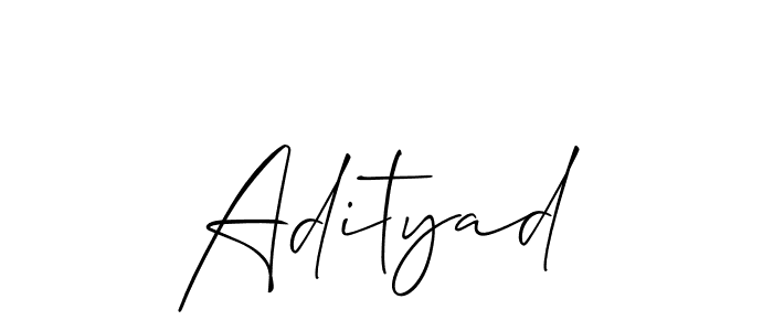 How to make Adityad name signature. Use Allison_Script style for creating short signs online. This is the latest handwritten sign. Adityad signature style 2 images and pictures png