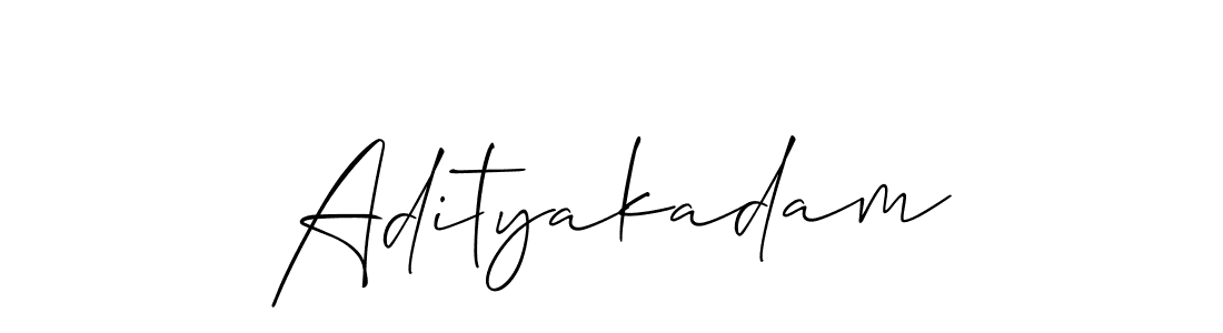 The best way (Allison_Script) to make a short signature is to pick only two or three words in your name. The name Adityakadam include a total of six letters. For converting this name. Adityakadam signature style 2 images and pictures png