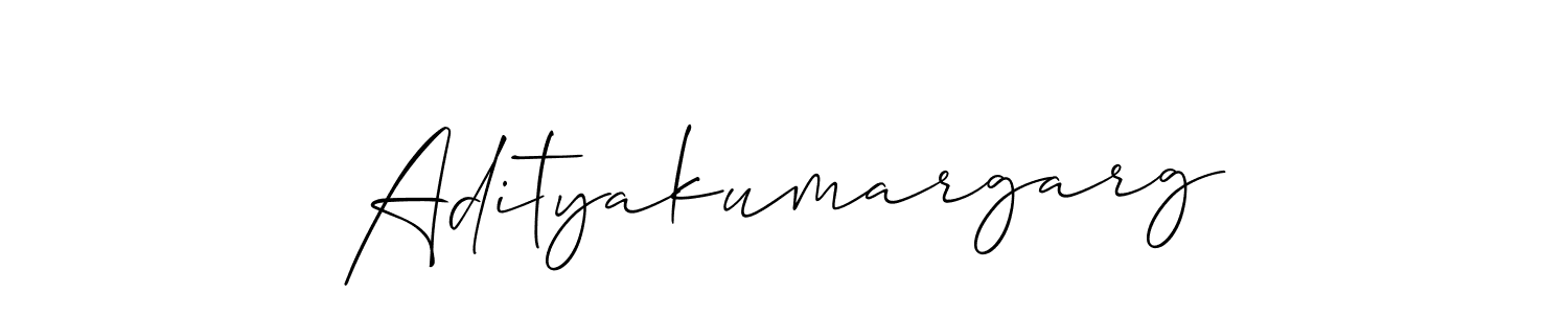 The best way (Allison_Script) to make a short signature is to pick only two or three words in your name. The name Adityakumargarg include a total of six letters. For converting this name. Adityakumargarg signature style 2 images and pictures png