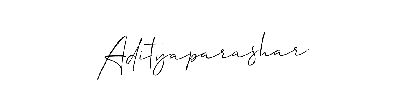 Make a beautiful signature design for name Adityaparashar. With this signature (Allison_Script) style, you can create a handwritten signature for free. Adityaparashar signature style 2 images and pictures png