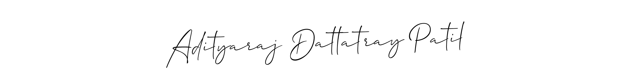 Design your own signature with our free online signature maker. With this signature software, you can create a handwritten (Allison_Script) signature for name Adityaraj Dattatray Patil. Adityaraj Dattatray Patil signature style 2 images and pictures png