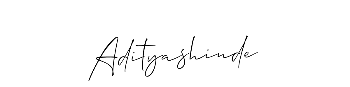 Design your own signature with our free online signature maker. With this signature software, you can create a handwritten (Allison_Script) signature for name Adityashinde. Adityashinde signature style 2 images and pictures png