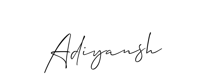 It looks lik you need a new signature style for name Adiyansh. Design unique handwritten (Allison_Script) signature with our free signature maker in just a few clicks. Adiyansh signature style 2 images and pictures png