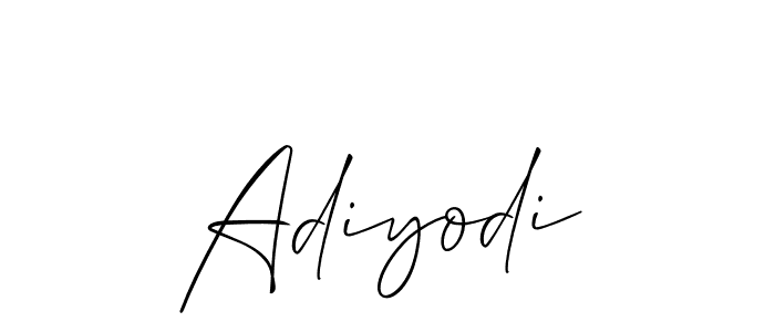 Create a beautiful signature design for name Adiyodi. With this signature (Allison_Script) fonts, you can make a handwritten signature for free. Adiyodi signature style 2 images and pictures png