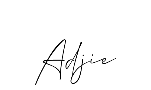 Best and Professional Signature Style for Adjie. Allison_Script Best Signature Style Collection. Adjie signature style 2 images and pictures png