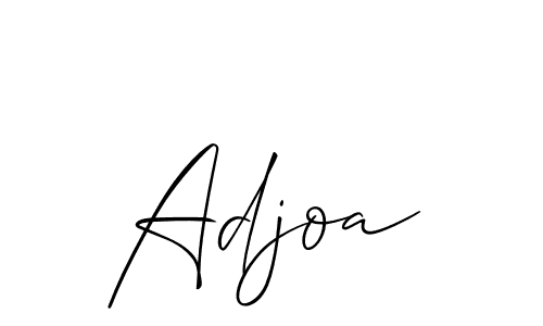 Allison_Script is a professional signature style that is perfect for those who want to add a touch of class to their signature. It is also a great choice for those who want to make their signature more unique. Get Adjoa name to fancy signature for free. Adjoa signature style 2 images and pictures png