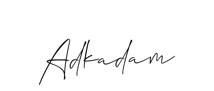 Create a beautiful signature design for name Adkadam. With this signature (Allison_Script) fonts, you can make a handwritten signature for free. Adkadam signature style 2 images and pictures png