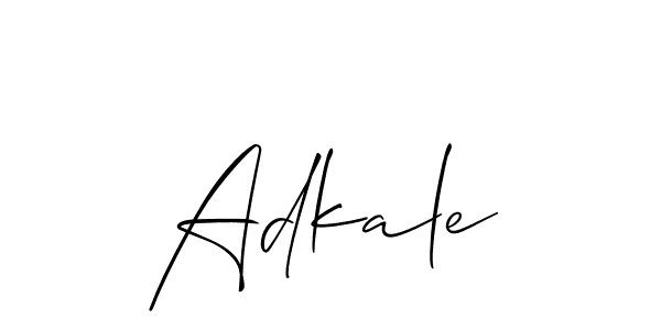 Make a short Adkale signature style. Manage your documents anywhere anytime using Allison_Script. Create and add eSignatures, submit forms, share and send files easily. Adkale signature style 2 images and pictures png