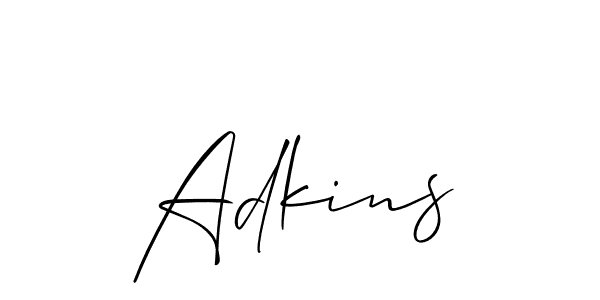 You can use this online signature creator to create a handwritten signature for the name Adkins. This is the best online autograph maker. Adkins signature style 2 images and pictures png