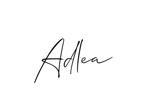 Allison_Script is a professional signature style that is perfect for those who want to add a touch of class to their signature. It is also a great choice for those who want to make their signature more unique. Get Adlea name to fancy signature for free. Adlea signature style 2 images and pictures png
