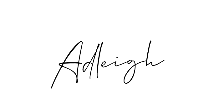 Best and Professional Signature Style for Adleigh. Allison_Script Best Signature Style Collection. Adleigh signature style 2 images and pictures png