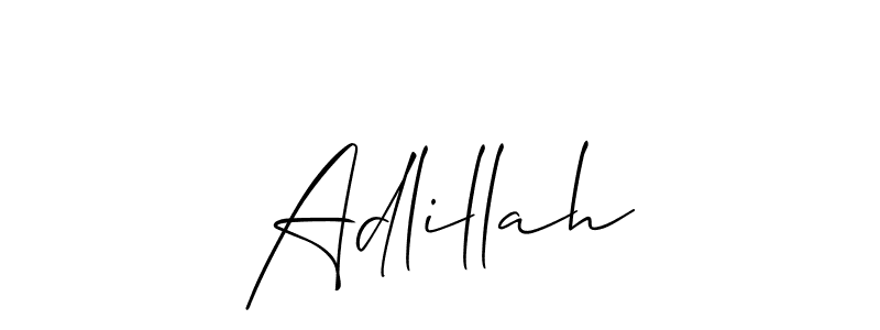 Best and Professional Signature Style for Adlillah. Allison_Script Best Signature Style Collection. Adlillah signature style 2 images and pictures png