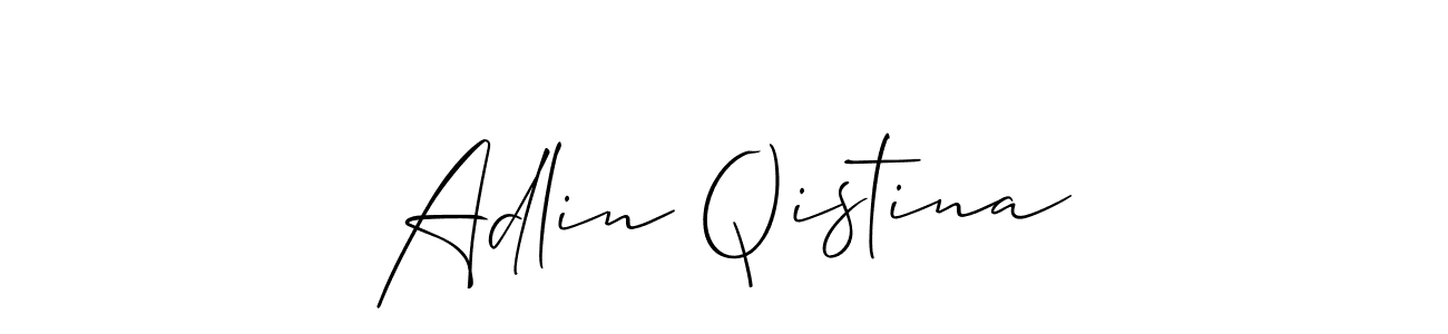 Also we have Adlin Qistina name is the best signature style. Create professional handwritten signature collection using Allison_Script autograph style. Adlin Qistina signature style 2 images and pictures png