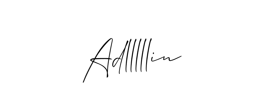 Design your own signature with our free online signature maker. With this signature software, you can create a handwritten (Allison_Script) signature for name Adlllllin. Adlllllin signature style 2 images and pictures png