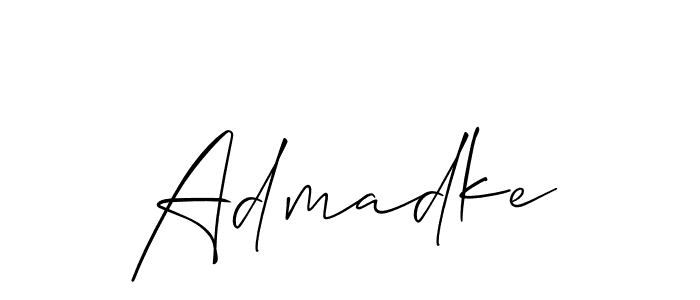 Check out images of Autograph of Admadke name. Actor Admadke Signature Style. Allison_Script is a professional sign style online. Admadke signature style 2 images and pictures png