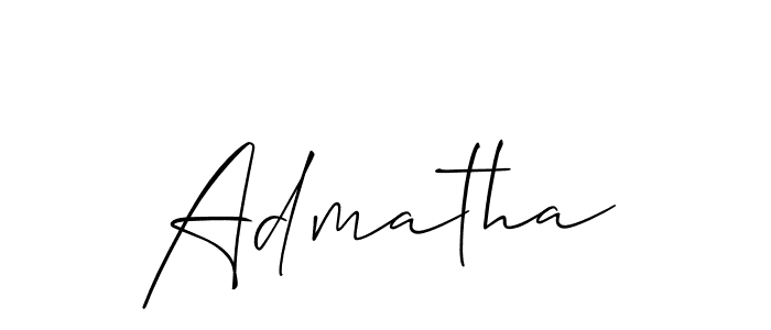 Similarly Allison_Script is the best handwritten signature design. Signature creator online .You can use it as an online autograph creator for name Admatha. Admatha signature style 2 images and pictures png
