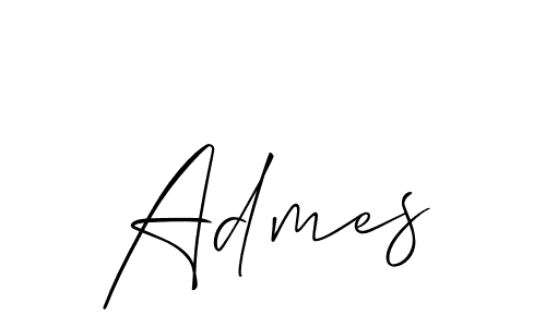 It looks lik you need a new signature style for name Admes. Design unique handwritten (Allison_Script) signature with our free signature maker in just a few clicks. Admes signature style 2 images and pictures png