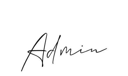 The best way (Allison_Script) to make a short signature is to pick only two or three words in your name. The name Admin include a total of six letters. For converting this name. Admin signature style 2 images and pictures png