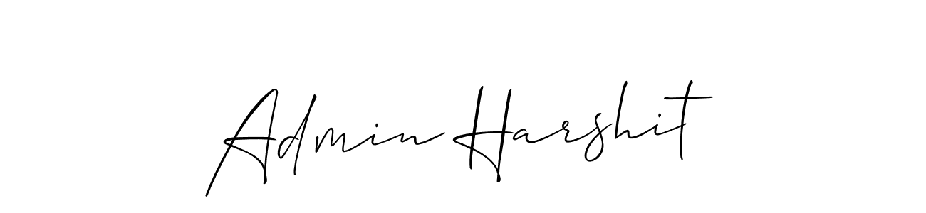 Make a beautiful signature design for name Admin Harshit. With this signature (Allison_Script) style, you can create a handwritten signature for free. Admin Harshit signature style 2 images and pictures png