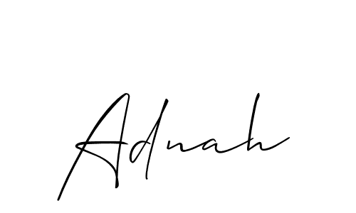 You should practise on your own different ways (Allison_Script) to write your name (Adnah) in signature. don't let someone else do it for you. Adnah signature style 2 images and pictures png