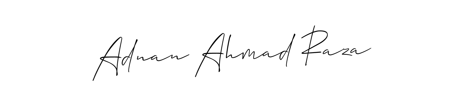 Also You can easily find your signature by using the search form. We will create Adnan Ahmad Raza name handwritten signature images for you free of cost using Allison_Script sign style. Adnan Ahmad Raza signature style 2 images and pictures png