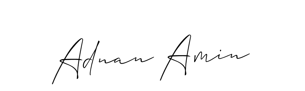 Allison_Script is a professional signature style that is perfect for those who want to add a touch of class to their signature. It is also a great choice for those who want to make their signature more unique. Get Adnan Amin name to fancy signature for free. Adnan Amin signature style 2 images and pictures png