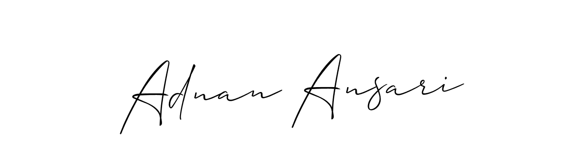 Also You can easily find your signature by using the search form. We will create Adnan Ansari name handwritten signature images for you free of cost using Allison_Script sign style. Adnan Ansari signature style 2 images and pictures png