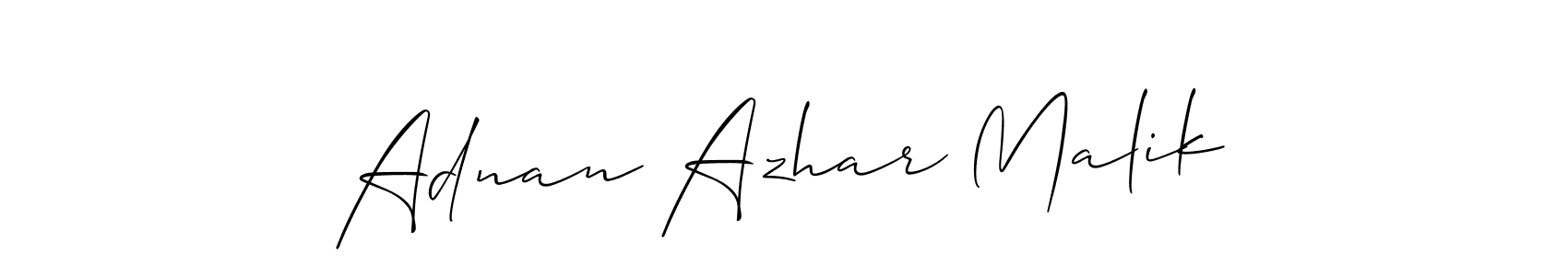 How to Draw Adnan Azhar Malik signature style? Allison_Script is a latest design signature styles for name Adnan Azhar Malik. Adnan Azhar Malik signature style 2 images and pictures png