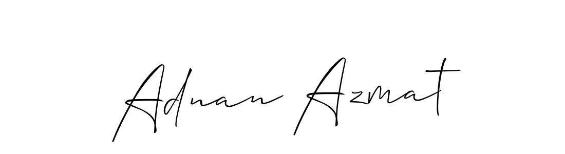 It looks lik you need a new signature style for name Adnan Azmat. Design unique handwritten (Allison_Script) signature with our free signature maker in just a few clicks. Adnan Azmat signature style 2 images and pictures png