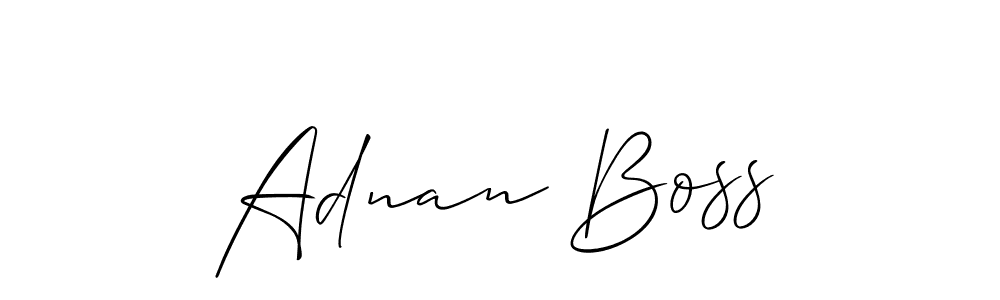 Best and Professional Signature Style for Adnan Boss. Allison_Script Best Signature Style Collection. Adnan Boss signature style 2 images and pictures png