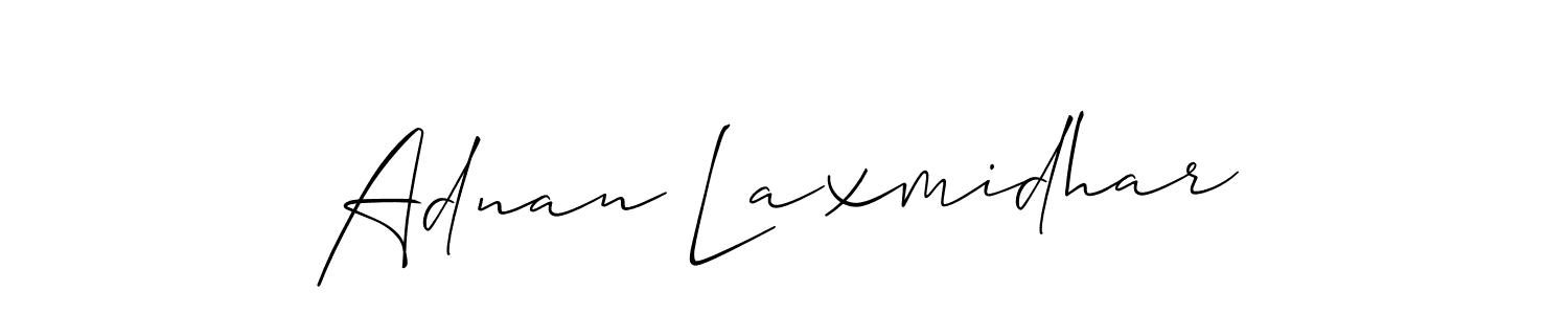 Best and Professional Signature Style for Adnan Laxmidhar. Allison_Script Best Signature Style Collection. Adnan Laxmidhar signature style 2 images and pictures png