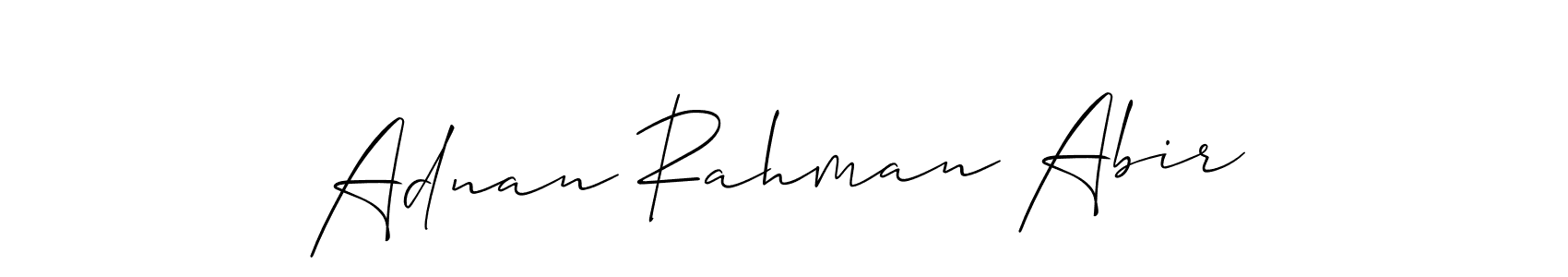 Best and Professional Signature Style for Adnan Rahman Abir. Allison_Script Best Signature Style Collection. Adnan Rahman Abir signature style 2 images and pictures png