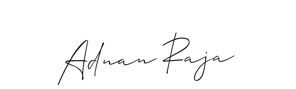 Similarly Allison_Script is the best handwritten signature design. Signature creator online .You can use it as an online autograph creator for name Adnan Raja. Adnan Raja signature style 2 images and pictures png