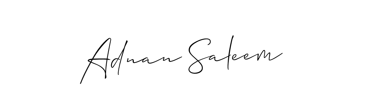 This is the best signature style for the Adnan Saleem name. Also you like these signature font (Allison_Script). Mix name signature. Adnan Saleem signature style 2 images and pictures png