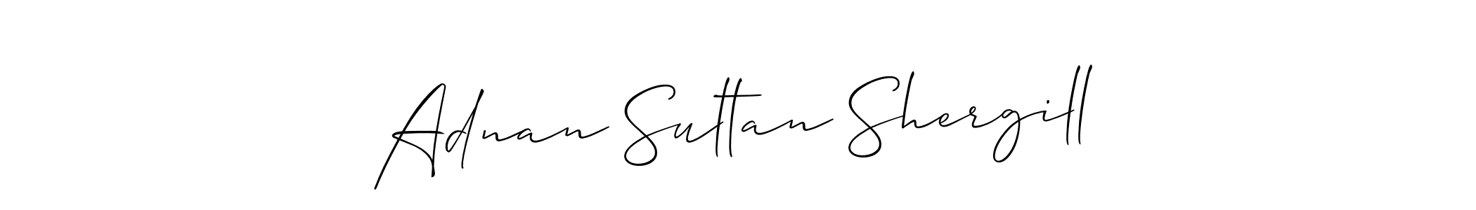 How to Draw Adnan Sultan Shergill signature style? Allison_Script is a latest design signature styles for name Adnan Sultan Shergill. Adnan Sultan Shergill signature style 2 images and pictures png