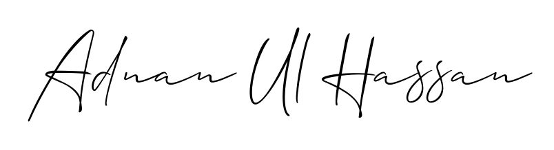 Personalize your online presence with Adnan Ul Hassan signature rendered in elegant Allison_Script font. Great for website footers and blogs. Adnan Ul Hassan signature style 2 images and pictures png