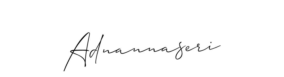 The best way (Allison_Script) to make a short signature is to pick only two or three words in your name. The name Adnannaseri include a total of six letters. For converting this name. Adnannaseri signature style 2 images and pictures png