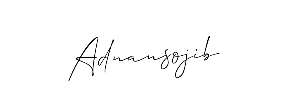 You can use this online signature creator to create a handwritten signature for the name Adnansojib. This is the best online autograph maker. Adnansojib signature style 2 images and pictures png