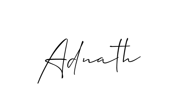 Make a beautiful signature design for name Adnath. Use this online signature maker to create a handwritten signature for free. Adnath signature style 2 images and pictures png