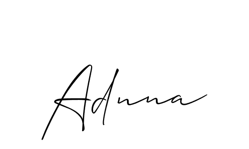 Similarly Allison_Script is the best handwritten signature design. Signature creator online .You can use it as an online autograph creator for name Adnna. Adnna signature style 2 images and pictures png