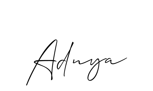 Also You can easily find your signature by using the search form. We will create Adnya name handwritten signature images for you free of cost using Allison_Script sign style. Adnya signature style 2 images and pictures png