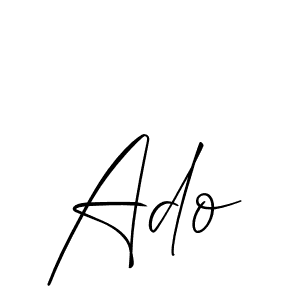 Also we have Ado name is the best signature style. Create professional handwritten signature collection using Allison_Script autograph style. Ado signature style 2 images and pictures png