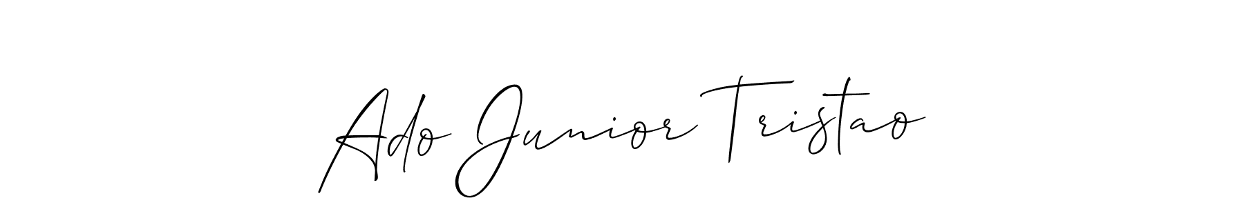 See photos of Ado Junior Tristao official signature by Spectra . Check more albums & portfolios. Read reviews & check more about Allison_Script font. Ado Junior Tristao signature style 2 images and pictures png