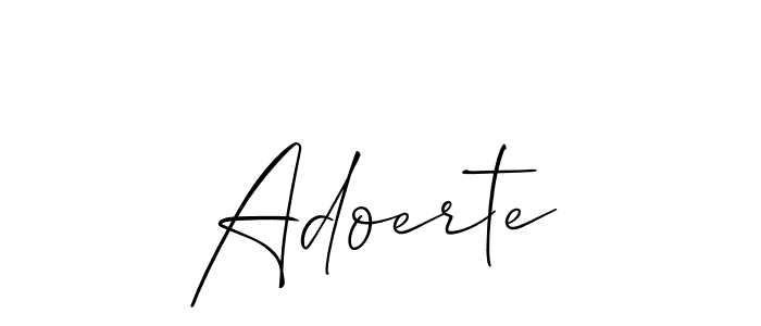 Also You can easily find your signature by using the search form. We will create Adoerte name handwritten signature images for you free of cost using Allison_Script sign style. Adoerte signature style 2 images and pictures png