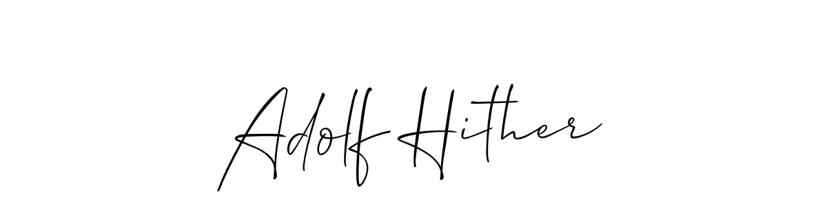 Allison_Script is a professional signature style that is perfect for those who want to add a touch of class to their signature. It is also a great choice for those who want to make their signature more unique. Get Adolf Hither name to fancy signature for free. Adolf Hither signature style 2 images and pictures png