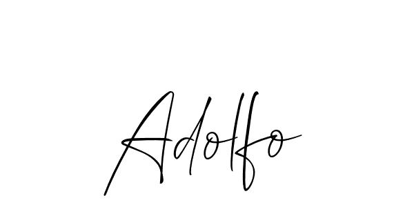 How to make Adolfo name signature. Use Allison_Script style for creating short signs online. This is the latest handwritten sign. Adolfo signature style 2 images and pictures png